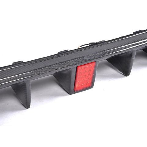 Mercedes W213 E43 & E63 AMG Saloon Carbon Fibre Rear Diffuser With F1 Style Brake Light